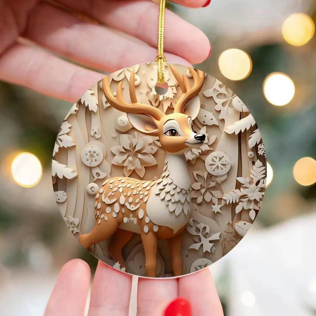 

Crafted Christmas Beautifully Car Decorations Featuring Reindeer Snowman And Penguin StyleH