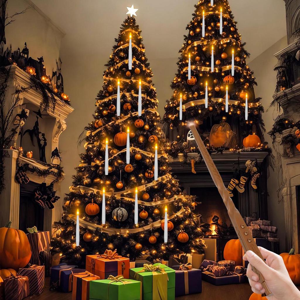 Cross H-Li PO Special Hanging LED Flame Magic Wand Candle for Halloween Indoor Atmosphere