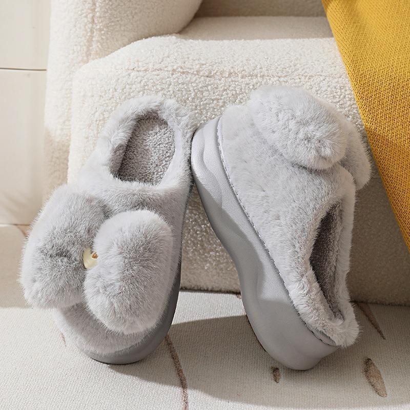 Vinter Plysch Bomull Tofflor Dam Varma Tofflor