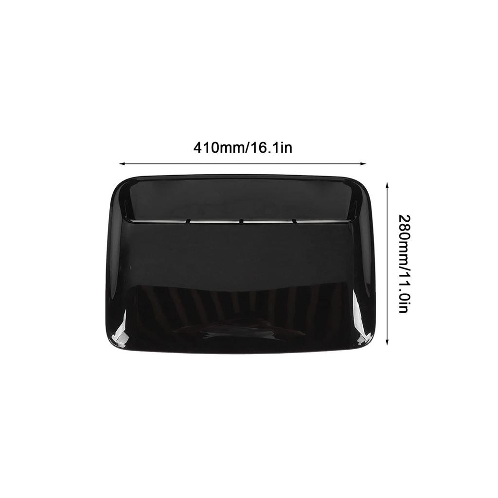 Bonnet Air Vent Grille, Universal Black Unchangeable Hood Scoop Cover
