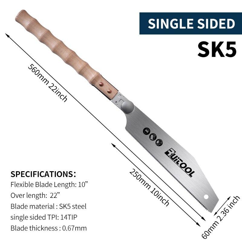 1 st Japanse Handzaag 3-Rige Tanden Trekzaag SK5 Staal Verzonken Zaag met Antislip Handvat Vervangbaar Blad voor Houtbewerkingsgereedschap