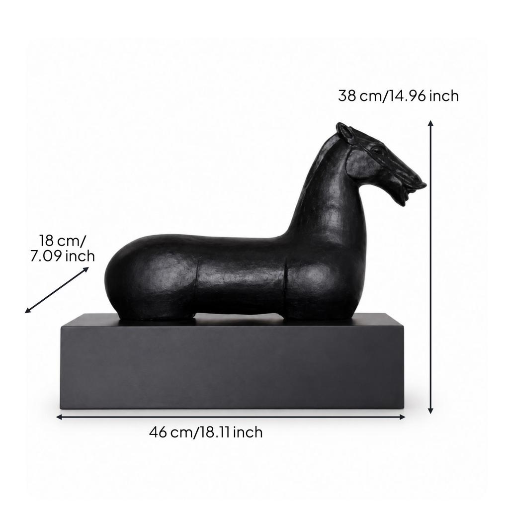 Modern Resin Horse Figurine Decorative Statuette Sculpture for Home Office