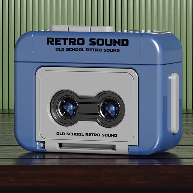 Portable Vintage Cassette Recorder Keychain Can Record And Music Funny Recorder Keyring Bag Pendant Decorations For Couple Gifts