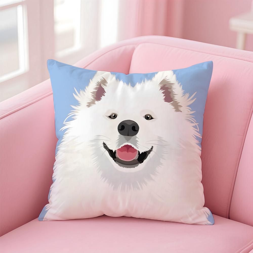 NICE CUTE Labrador Retriever dog Cushion Cover Pillow Case Soft Friendly Fabric  Concealed Zipper