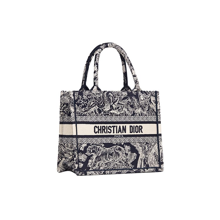 Dior Small DIOR Book Tote Bag Toile De Jouy Reverse Embroidery M1265ZRGO-M928