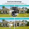 New EU 4K 8MP WIFI PTZ IP Camera Dual Lens With Dual Screen Ai Human Auto Tracking Color Nightvision ICsee Outdoor Surveillance Camera