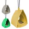 Hütten-Design Hängender Vogelfutterspender Kunststoff Regensicheres Dach Vogel-Futterstation Dekorative Hüttenform Kolibri-Futterspender