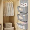 Hängender Aufbewahrungsorganizer Oxford-Gewebe Wandmontierter Organizer Bohrfreie Installation Unterwäsche Socken Organizer Zuhause Wohnheim Schrank Aufbewahrungstasche