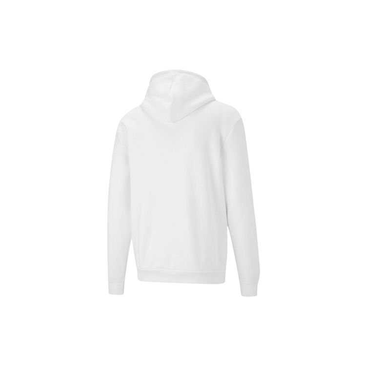 Puma Fleece-Lined Knit Hoodie Pullover Men Tops White 530289-02