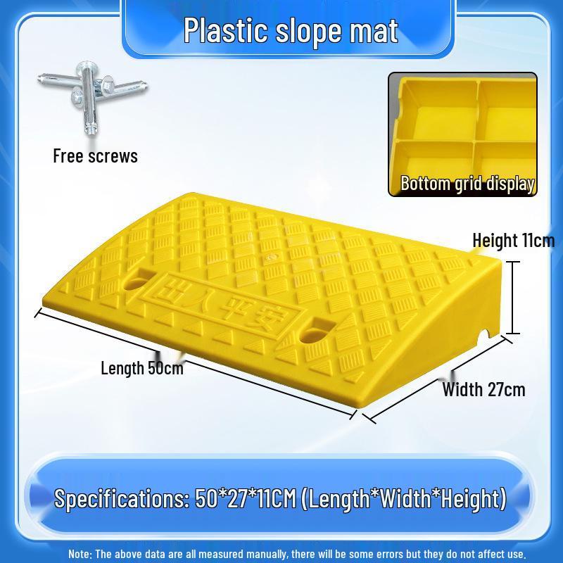 Home Car Step Threshold Mat - Plastic Curb Ramp