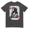 Vintage Jesus Christ King Of Hearts Christian Playing Card Tshirt