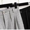 Women Plus Size Elastic Loose Cotton Casual Pants Long Solid Basic Trousers