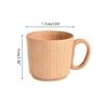 Wooden Mugs ECO Friendly Wood Drinking Cup with Handle for Coffee Tea Water Milk