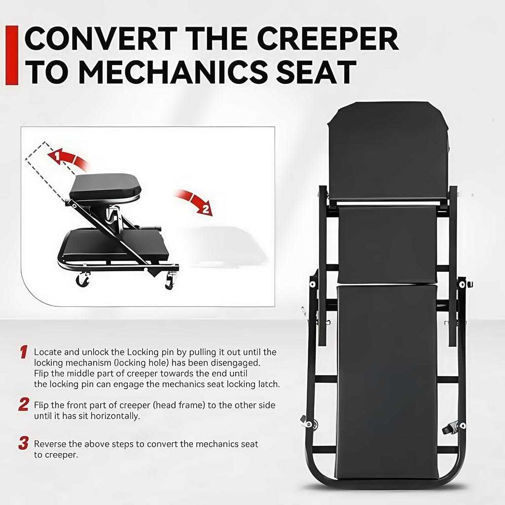 Portable 36 inch Car Repair Lying Board Skateboard Spare Parts Repair Board Car Vehicle Service Maintenance Tool