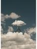 Vintage Future Imagination Sky Cloud Plakáty Obraz na plátně Legrační obraz na zeď pro moderní obývací pokoj Domácí dekorace