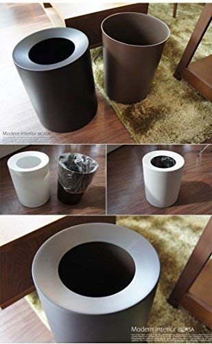 TUBELOR HOMME Ideaco Dustbin, 5 Colors Available, Rich White