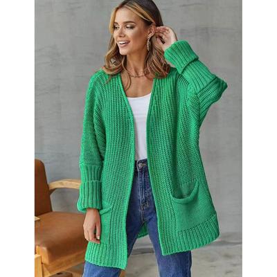 Autumn and Winter Long Sleeve Knitted Sweater Jacket for Women Fashion Solid Loose Cardigan Coat Casual Elegant Plus Size Outwears Sweaters 24933