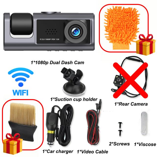 

Автомобильный видеорегистратор, видеорегистратор для автомобилей, приложение WIFI, 3-канальная передняя камера, видеорегистратор, камера заднего вида для транспортного средства, черный ящик, автомобильный аксессуар NONE TF Card