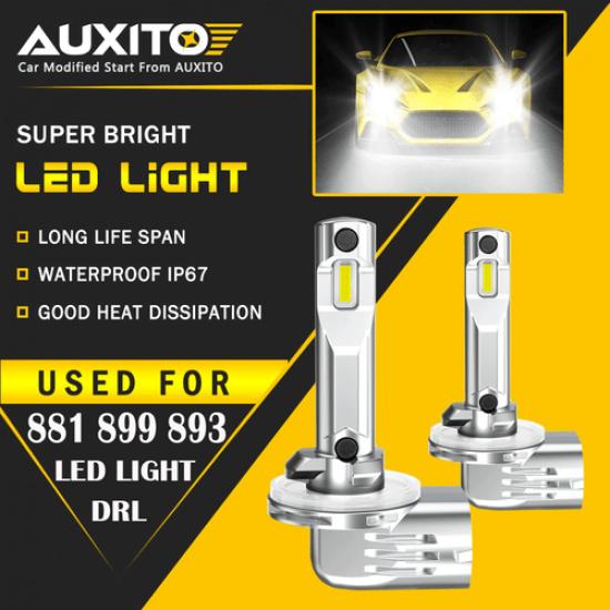 AUXITO 889 881 LED Fog Light Bulb Conversion Kit Super Bright White DRL 6500K 2X
