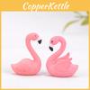 Decoratieve Pvc Flamingo Ornament Sleutelhanger Taarttopper Kleine Landschapsfiguur