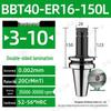 CNC-Hochgeschwindigkeits-Doppelseitiger BBT30/40/50-ER20/25/32 Werkzeughalter mit Dynamischer Auswuchtung