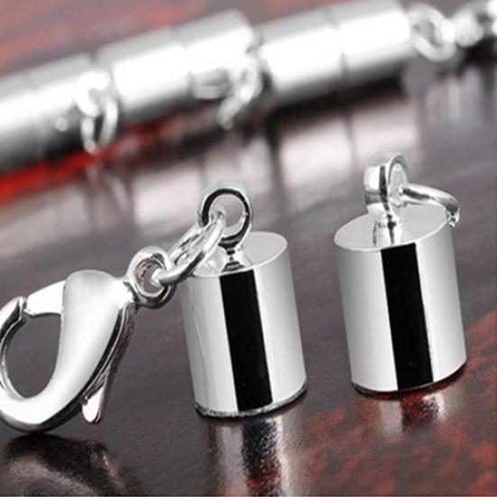 5 Cylinder Lobster Pcs Magnetic Clasps Clasp Concise for Necklace Bracelet Chain