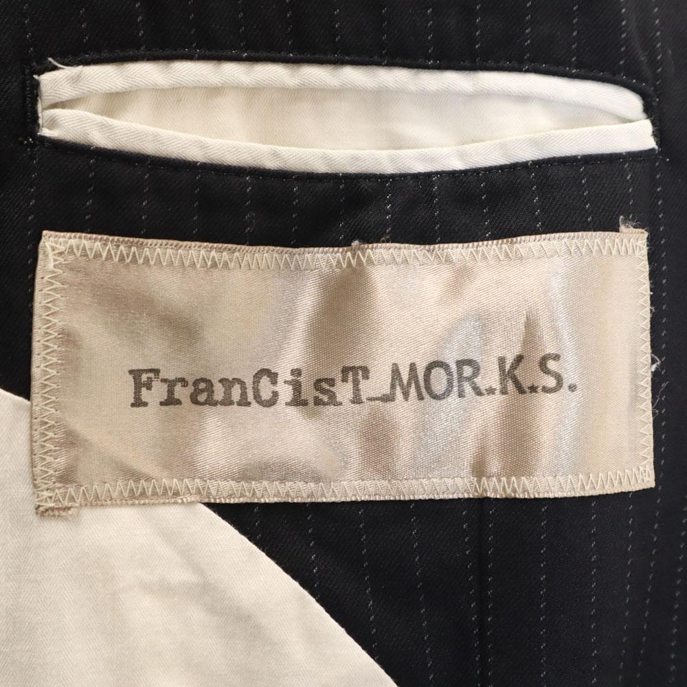 FranCisT_MOR.K.S. Hergestellt in Japan Rückseite Streifenmuster maßgeschneiderte Jacke Herren Gebraucht