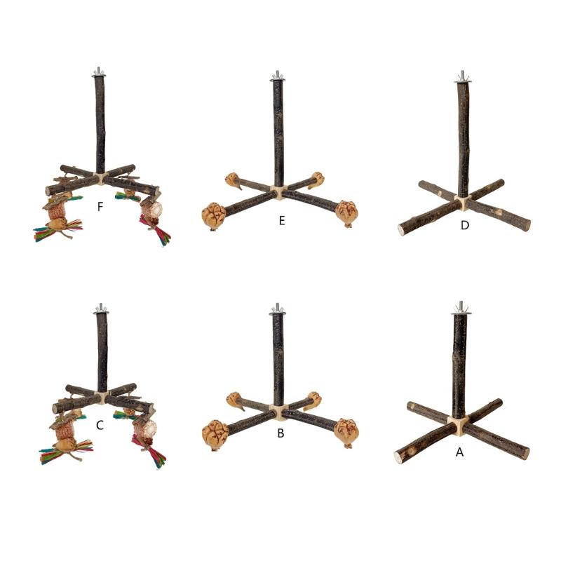 Bird Perch Nature Molar Stand for Parrots Conure Supplies Budgies Grinding Scratchers for Small Medium Parrots Toy