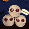 Creative Skull Sensory Fidget Toy Flexible TPR Quick Recovery Squeezing Skeleton Ball Head Ugly Cute Bursting Eyes Prank Toy