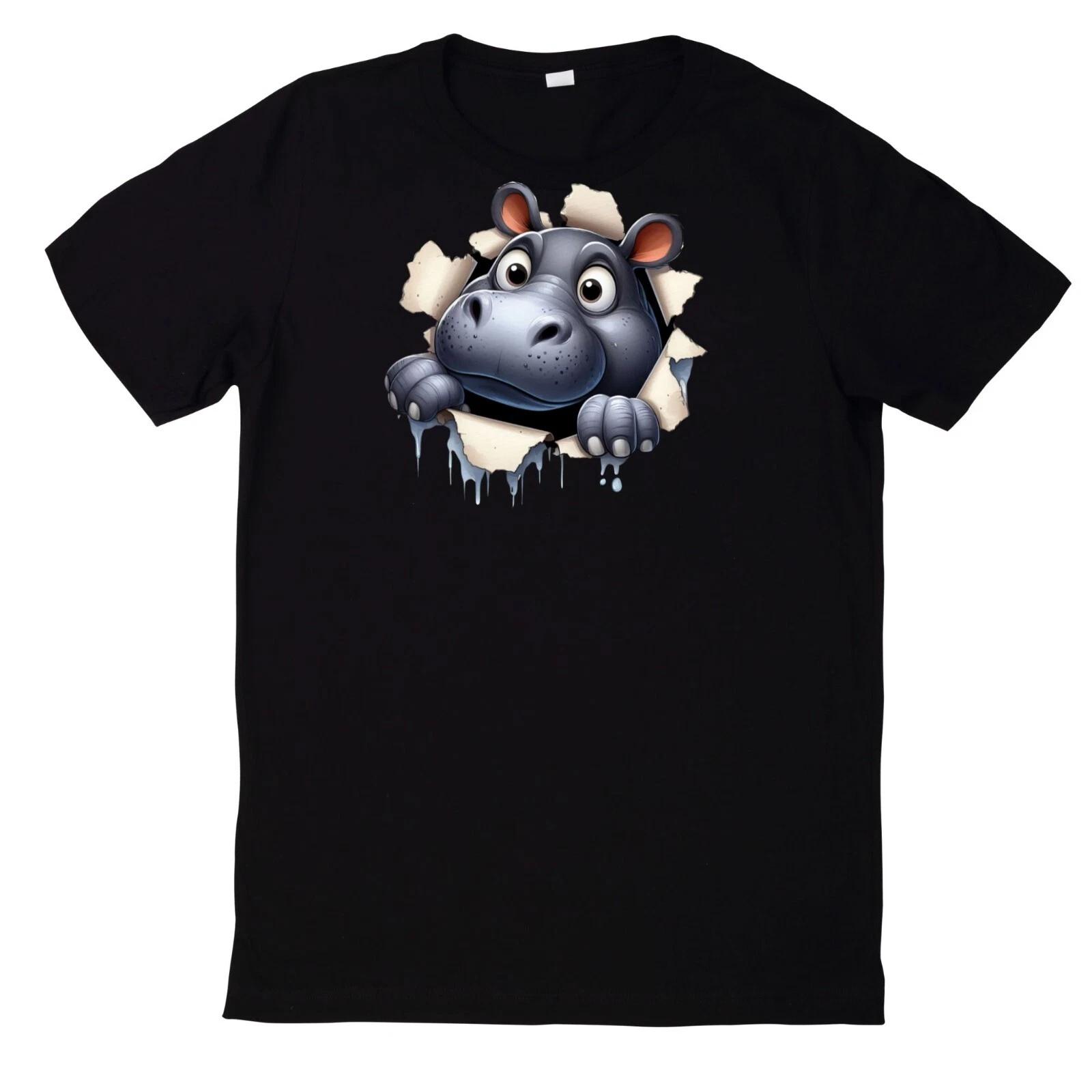 T-Shirt Niedliche Tiere gucken Motiv Baumwolle XL