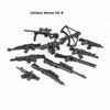 MOC WW2 Waffensets Militärspielzeugsoldaten SWAT Pan 98K Waffen Mini-Actionfiguren Zubehör Armee Bausteine Spielzeug