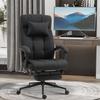 Office Chair with Footrest, Desk Chair, Swivel Chair with Headrest, Black