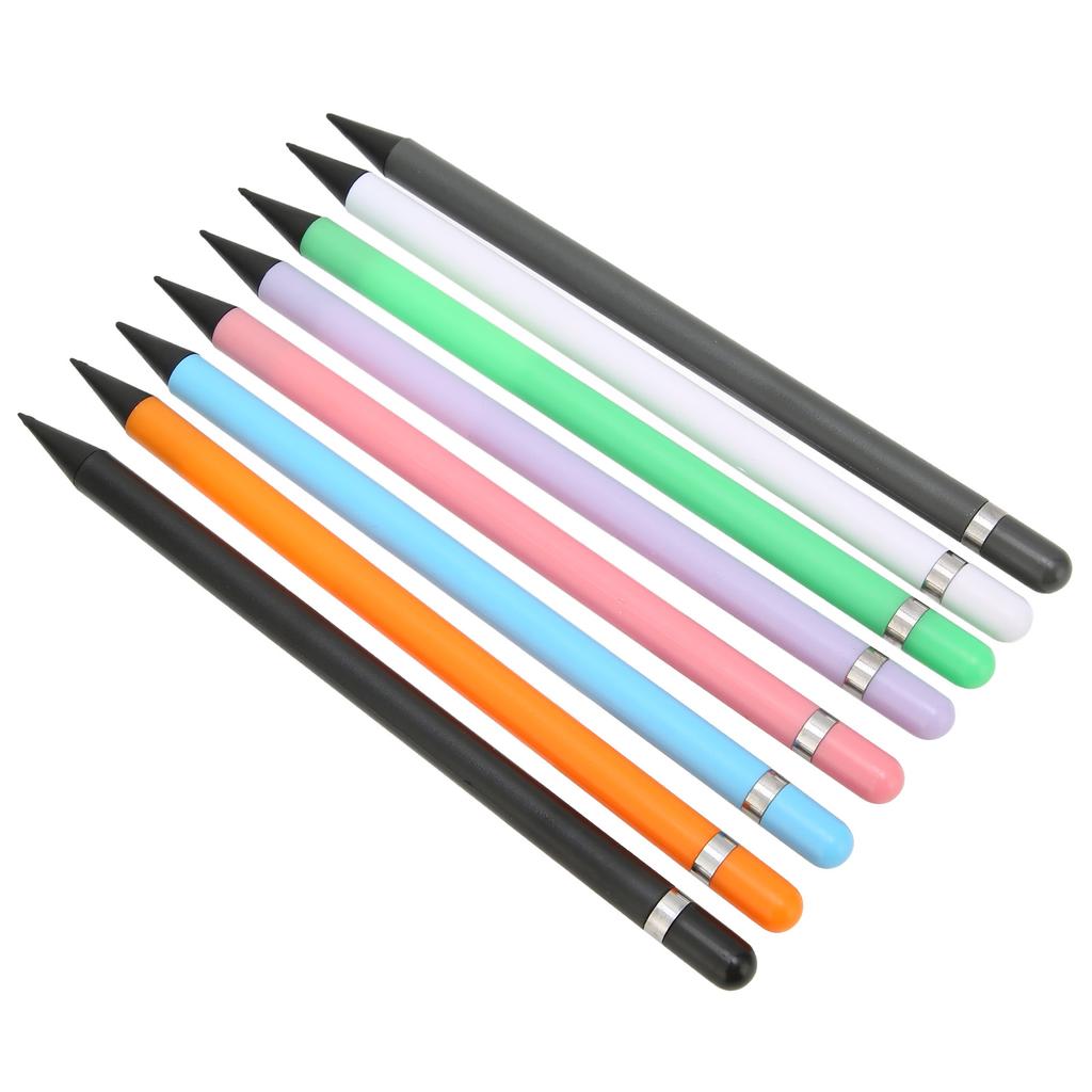 8 Pcs Carbon Plastic Pencil Student Drawing Calligraphy Pencil Sign Pen Stylus Pen