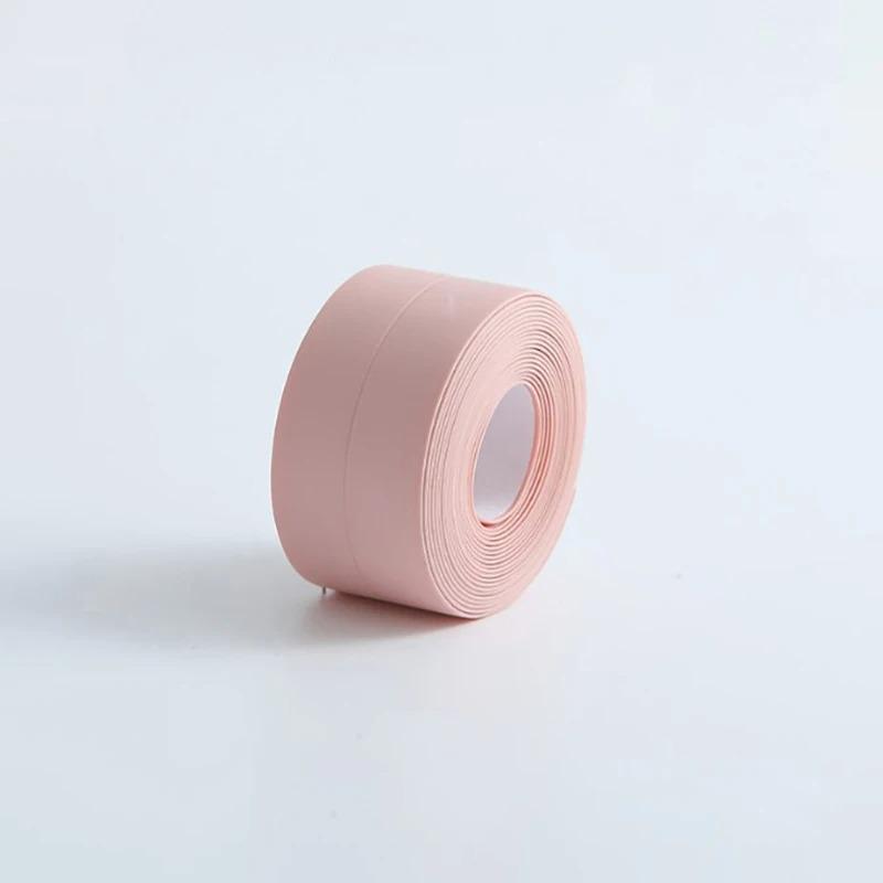 1PC 1m/39.37inch Self Adhesive Edge Caulk Tape Kitchen Countertop Sink Waterproof Oil Mildew Proof Corner Sealant Sealing Strip