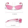 Futuristic Sunglasses Girls Vintage Lens Glasses Teenagers Hiphop Trend Nightclub Party Sunglasses for Adult Teens