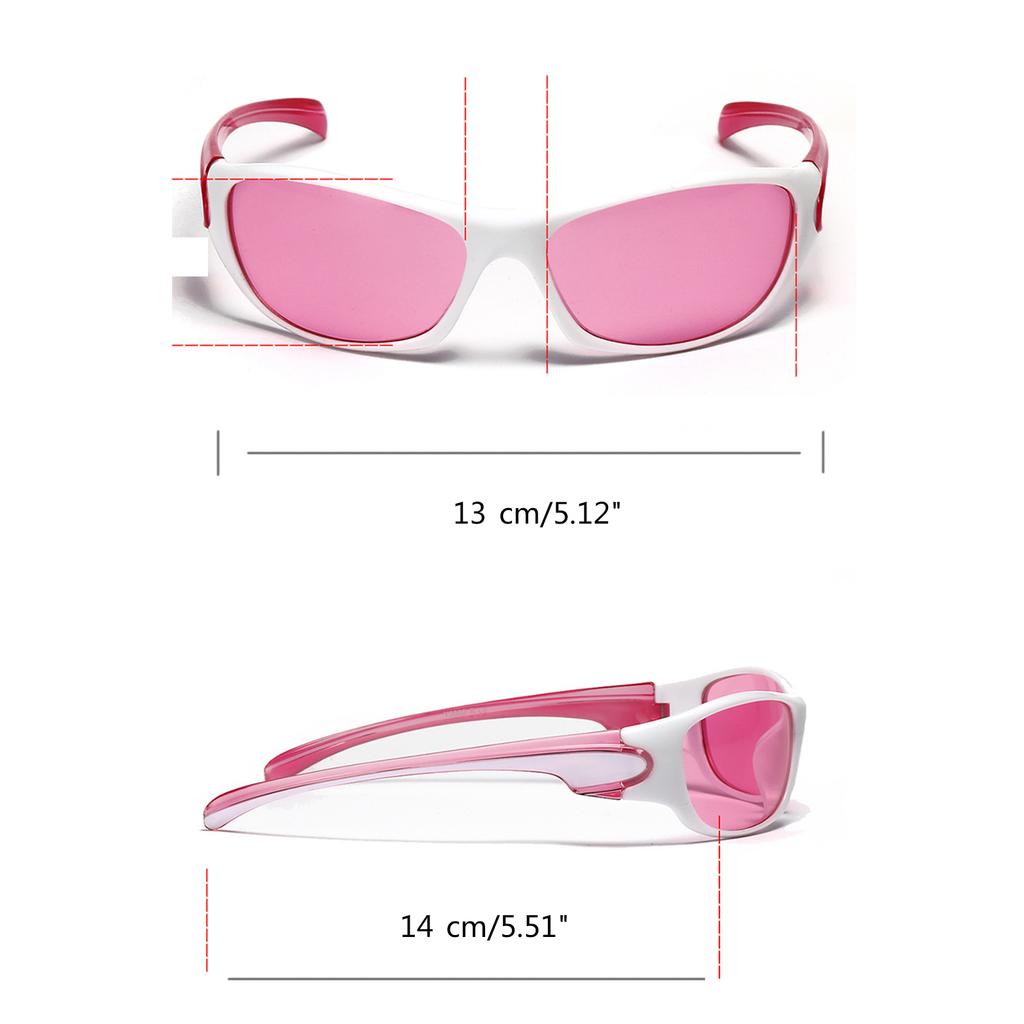 Futuristic Sunglasses Girls Vintage Lens Glasses Teenagers Hiphop Trend Nightclub Party Sunglasses for Adult Teens