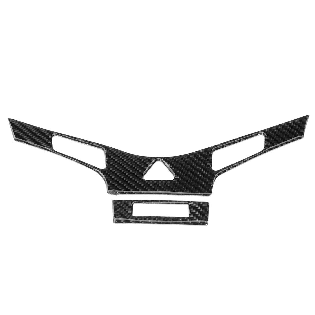 2Pcs Console Air Conditioning Panel Cover Carbon Fiber Trim Fit for Chevrolet Cruze 2009‑2015