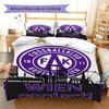 Austria Vienna Football Club Pattern Bedding,Quilt Set Quilt Cover Pillowcase Home Birthday Gift(1 * Duvet Cover + 2 * Pillowcase, Without Core)