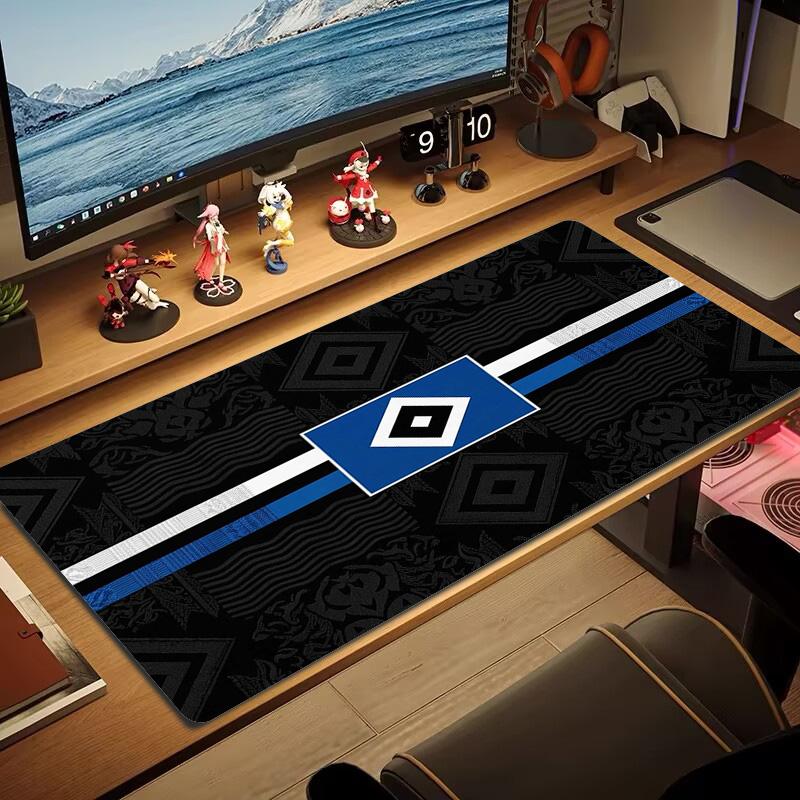 Tapis de souris Hamburger Sv Couleur Grand Coussin de Table de Jeu Antidérapant pour Ordinateur Portable Tablette Grande Tapis de Souris XXL Mini PC Tapis de Jeu Avec bordure de verrouillage
