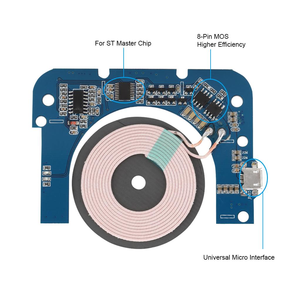 Qi Wireless Charging Standard PCB-Platine 5W 5V 1A Hauptplatine Wireless-Lademodul