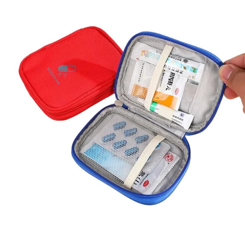 Portable Medicine Bag Mini First Aid Medical Emergency Kits Organizer Case Travel Outdoor Household Medicine Pill Storage Bag