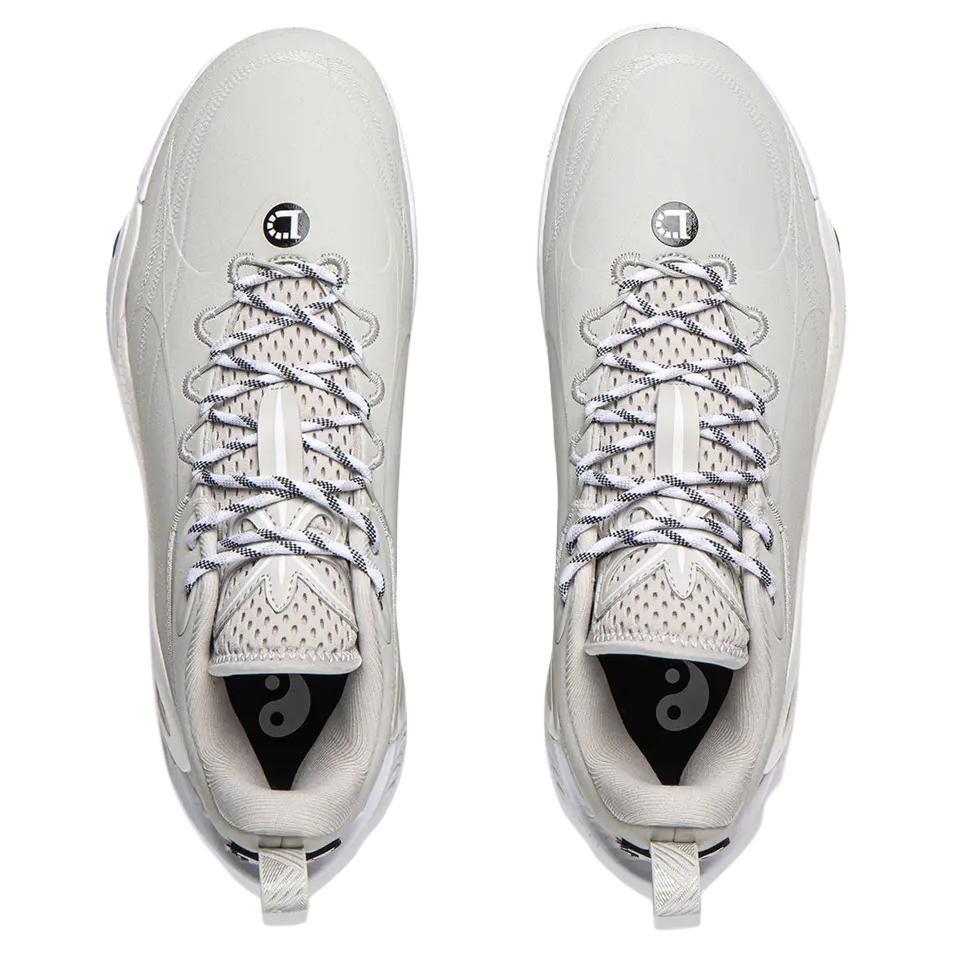 Li Ning Russell One Sports Trend Shock Absorption Wear-Resistant Low-Top Basketball Shoes Unisex Sneaker Gray ABPV009-20