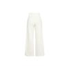 Nike Solid Color Logo Straight-Leg Casual Sport Pants Women Bottoms White DQ5616-133