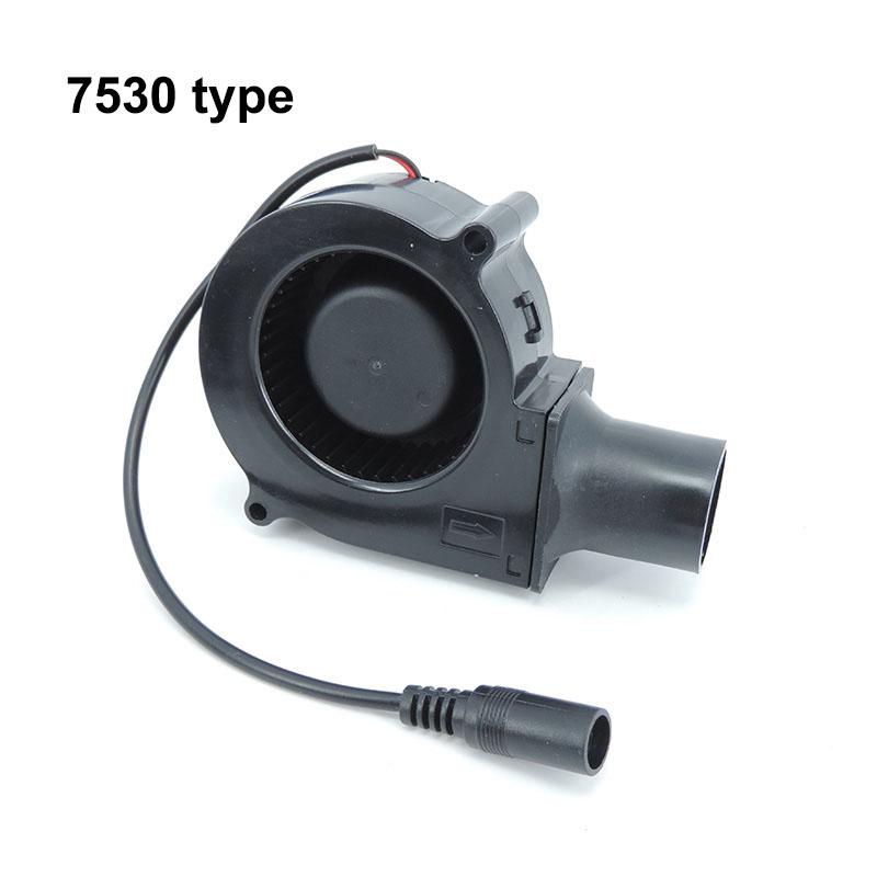 12V DC port 7530 9733 Blower cooling Fan Speed Controller Barbecue Fan Air Blower for Picnic Stove Cooking adjustable power