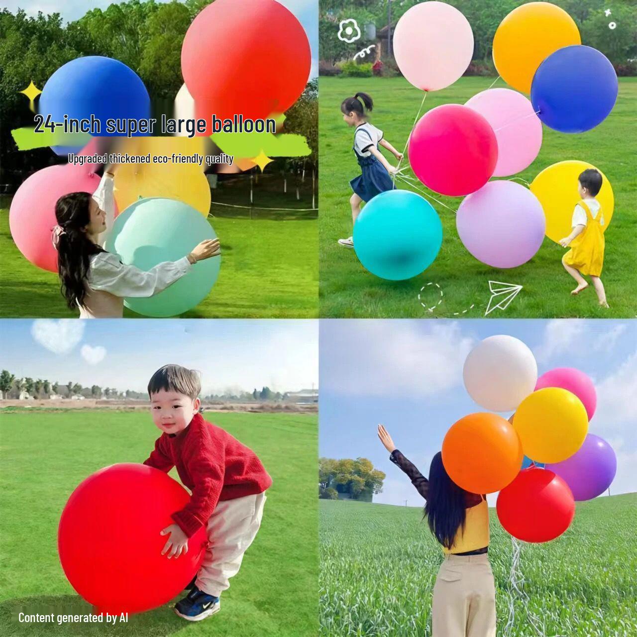 

24-Inch Thickened Round Explosion-Proof Balloon for Kids and Outdoor Play