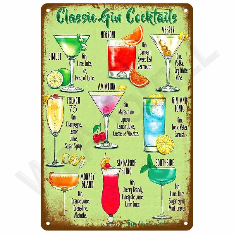 Vintage Tin Sign Home Decor Items Wall Decor Art Wall Mural Room Decoration Items Decor Men Retro Metal Sign Plate Bar Posters