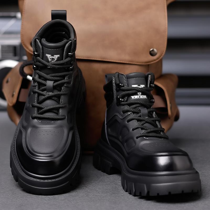 

Британская кожаная обувь Кожаные мужские повседневные одинарные туфли Обувь ручной работы Сшитая повседневная кожаная обувь 44 чёрный