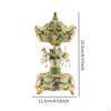Carousel Music Box Rotating Horse Musical Gift Home Decor Resin Figurine Statue for Festival Mom