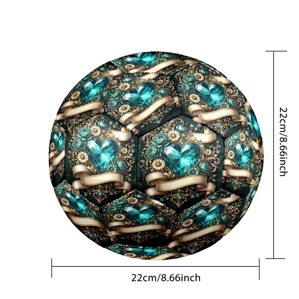 1pc Heart Elegance Size 5 Soccer Ball Professional Match Training Football Indoor &Outdoor Sports Ball Training Ball Lightweight Durable y58