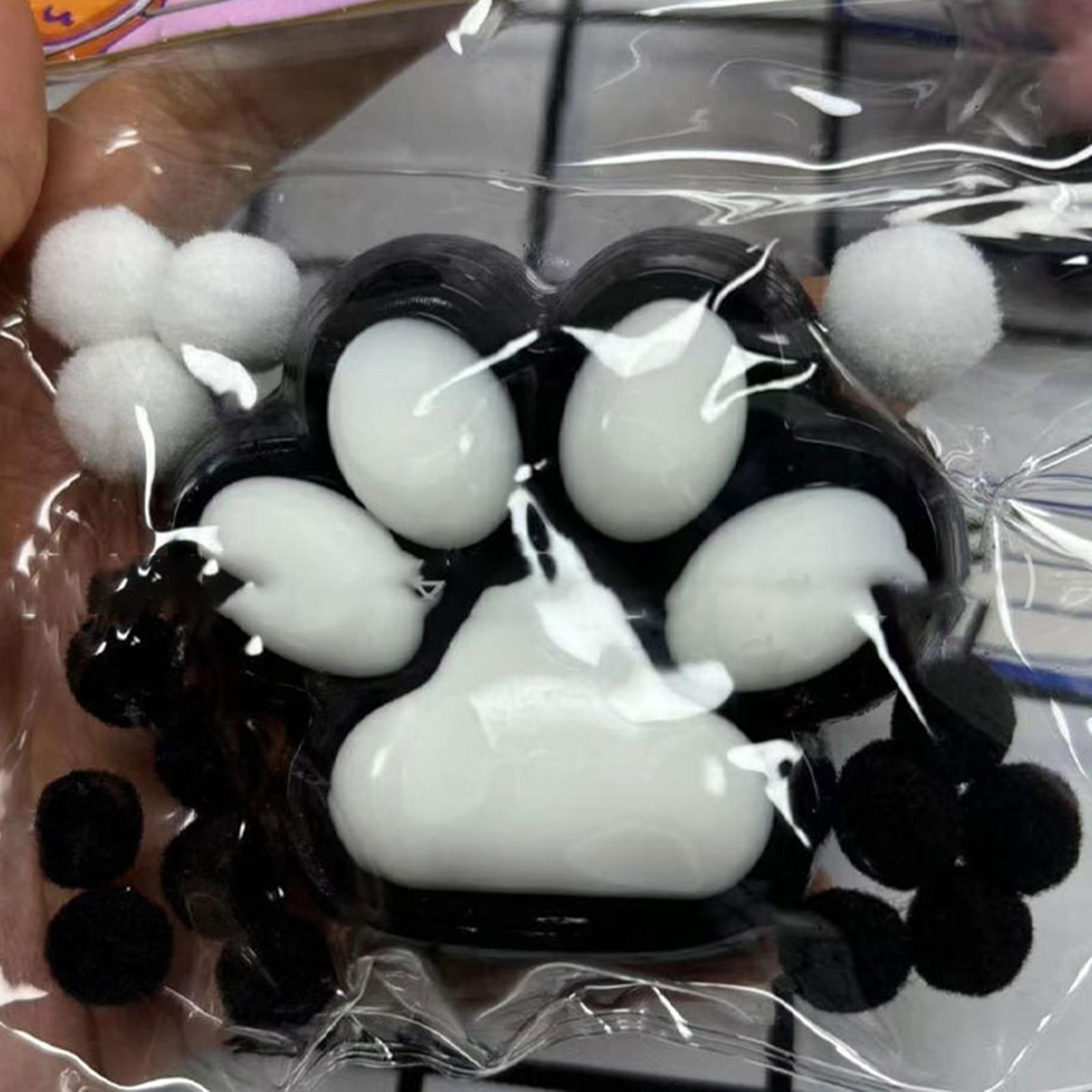 

Гигантские супер-большие прозрачные кошачьи когти супер мягкие липкие медленные декомпрессионные игрушки One Size белый